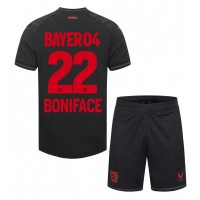 Bayer Leverkusen Victor Boniface #22 Replica Home Minikit 2023-24 Short Sleeve (+ pants)